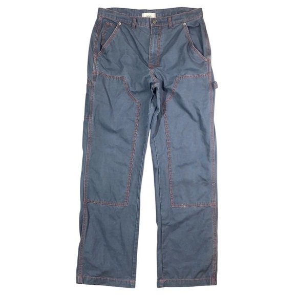 BDG Urban Outfitters Red Stitch Utility Pants Size 31 Gray Straight Fit - Picture 1 of 10